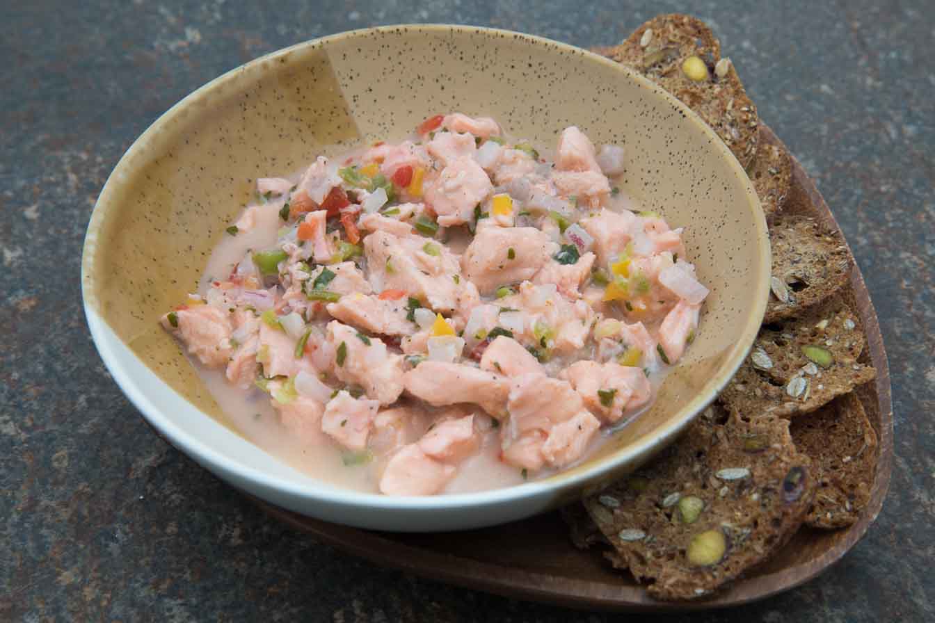 Ceviche de salmon